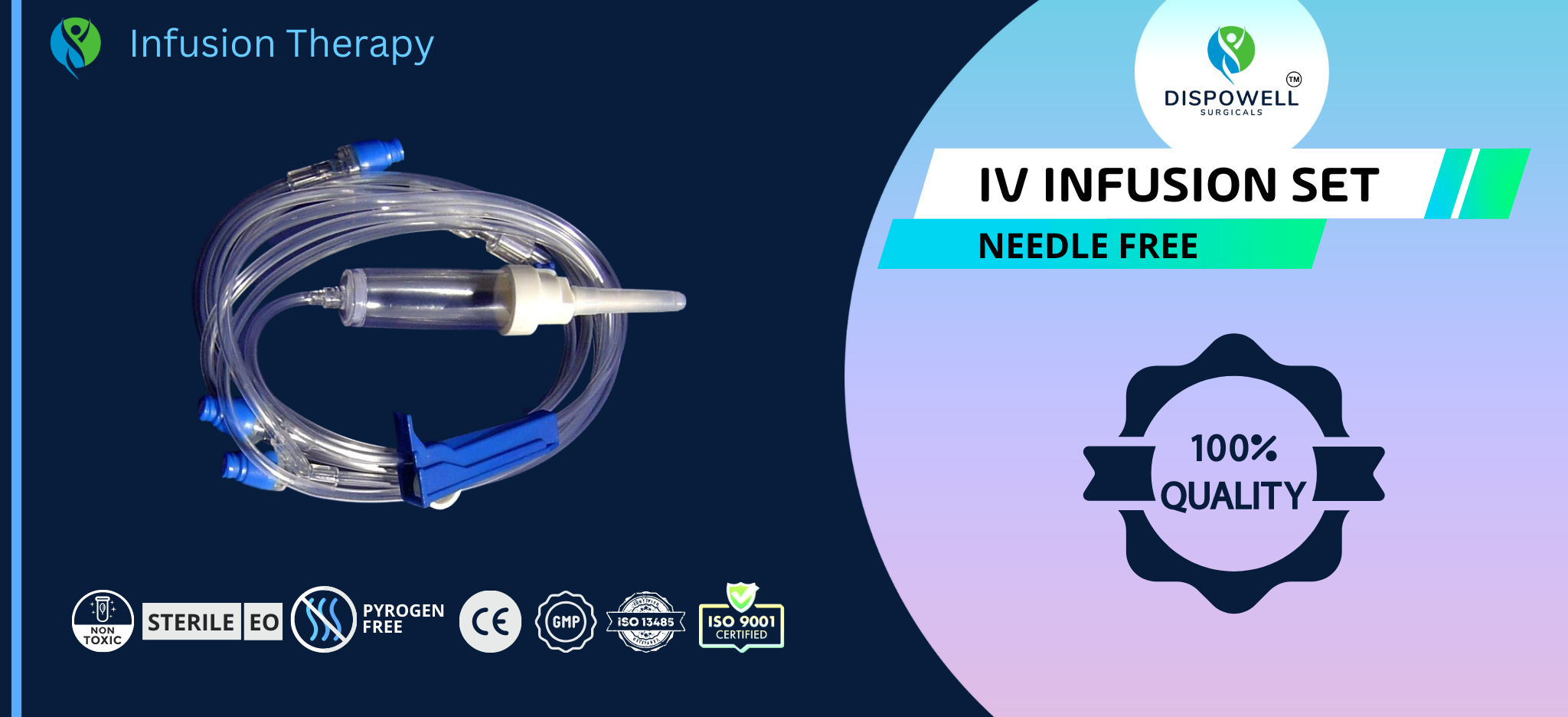 Needle Free IV Infusion Set